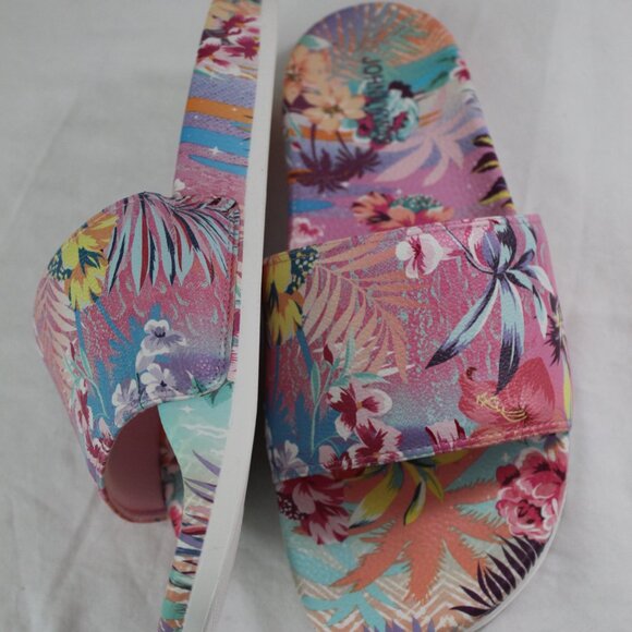 NWT Johnny Was Biya JWLA Zeru Pool Platform Slides Slip Ons Sandals Flats 9 - Picture 3 of 5